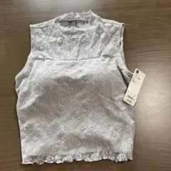 【新品未使用】GU ブラトップ付レーストップス ノースリーブ L