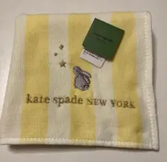 新品　ケイトスペードニューヨーク　うさぎ　ガーゼ　ハンドタオル　タオルハンカチ