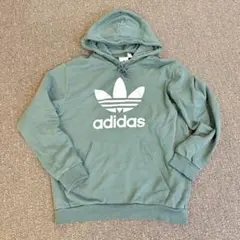 アディダス オリジナルス フード付き パーカー グリーン XO