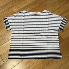 23区 ボーダー 半袖 Tシャツ ホワイト ブラックのサムネイル