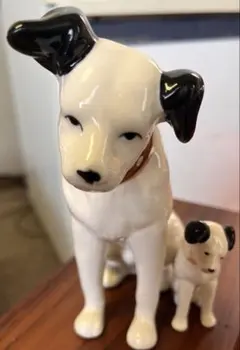 ビクター犬 Victor ビクター置物陶器 アンティークニッパー君 2体のサムネイル