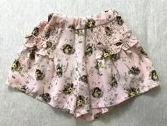 キュロット　ピンク　お花　90　夏　丸高衣料　イオンのサムネイル