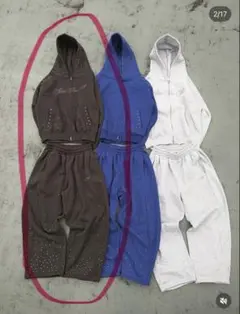 即完売品 hth ヴィンテージ セットアップ 上下 ネイビー スウェット 