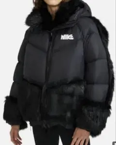 Sacai ダウンコート　お値下げしました❗️ sacai - 限定お値下げ Sacai × Nike コート ジャケット ブラック
