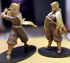 ☆『鬼滅の刃』✨煉獄杏寿郎✨セピアカラーver.フィギュア2点セット【中古美品】