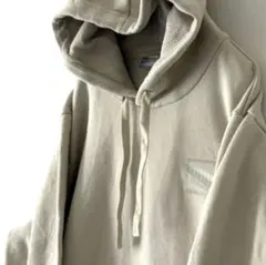 プーマ PUMA ロゴ 刺繍 スウェット パーカー L ベージュ 古着