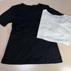 た*け様 半袖シャツ　白と黒2枚セットのサムネイル