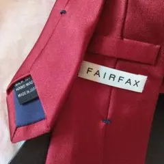 FAIRFAX シルク100% 赤ネクタイ