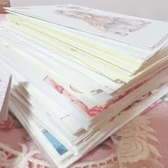 大量】100サイズ コラージュ素材 まとめ売り 紙モノ メモ帳 ステッカー