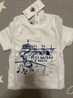 【タグ付き新品】プチバトー　半袖Tシャツ　12m 74cmのサムネイル