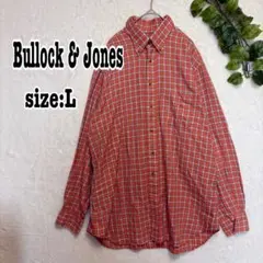 90s USA製 Bullock & Jones メンズ ボタンダウンシャツ