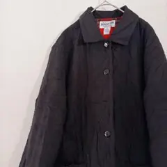 美品✨️【M】ブラック ボタン付きコート チェック柄 カジュアル ピーコート