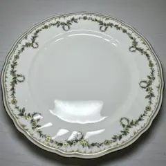 美品】ナルミ ボーンチャイナ プレート 20cm 金彩 花柄 皿 日本製