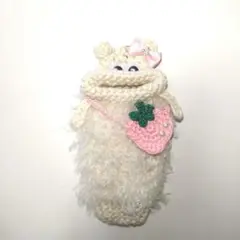 パクパクモンスター　リップケース　真っ白くまさん　ハンドメイド