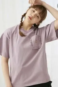 merry jenny teddyフリルポケットTシャツのサムネイル