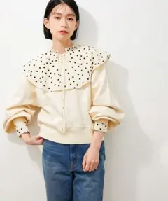 ADAM ET ROPÉ 2WAY裏毛カーディガン コットン