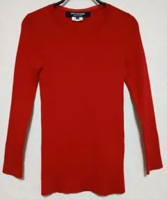 美品 ジュンヤワタナベ コムデギャルソン 長袖ニット Sサイズ レッド