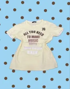 Tシャツ イエロー海外Girl y2k 平成 平成女児 姫ギャル 姫カジ 00s
