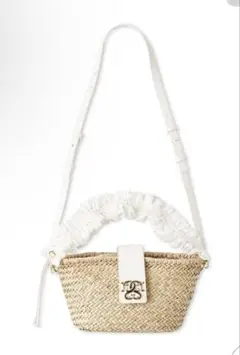 SNIDEL  ラッフルハンドルかごバッグ SNIDEL HOME ラッフルハンドルかごバッグ