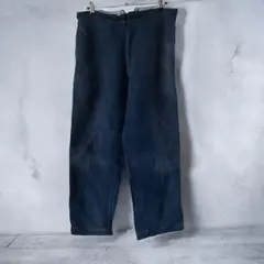 30s フランス製 indigo linen pants 珍サイドライン