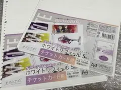 ハピラ　ホワイトリフィール　リフィル　チケットカード用 ３０穴　Ａ４