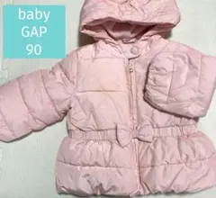 babyGap ピンク フード付きダウンコート 90 18-24