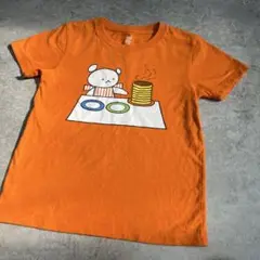 グラニフ　しろくまちゃんのホットケーキ　130 Tシャツ　オレンジ