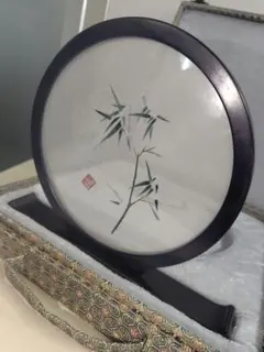 L371」長期保管品 時代 唐木 紫檀製 白玉 掛屏 硯屏 - メルカリ
