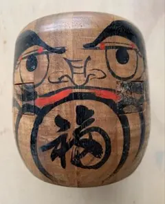 昭和レトロ　だるま組木パズル貯金箱