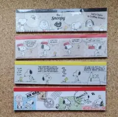 【4冊セット】SNOOPY 　スヌーピー 　メモ帳　ふせん　4コマ漫画のサムネイル