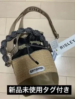 【完売品】RISLEY×OUTDOOR コラボ　メッシュバック　かごバッグ
