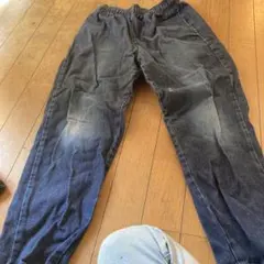 GU ダークブルー ロングパンツ