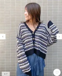 グレースツイーディーVニットカーディガン　ダイアグラム　グレースクラス