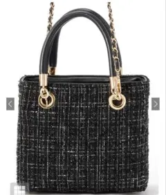 GRL 2Wayツイードスクエアキルティングバッグ