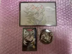 鬼滅の刃　ダイニング　お楽しみくじ　童磨　チェキ　缶バッジ　ポストカード　3点
