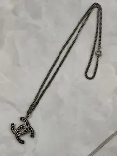 CHANEL ネックレス ペンダント ココマーク 05P刻印 ラインストーン