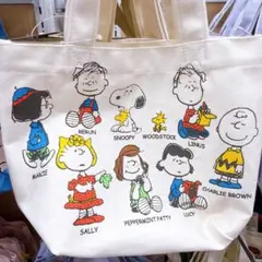 ③新品未使用 スヌーピー キャラクター ランチバッグ ミニトートバッグ ①