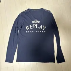 REPLAY 長袖Tシャツ ネイビー