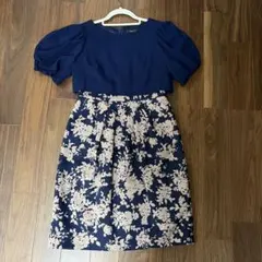 【美品】Aimer Acret パーティードレス ネイビー