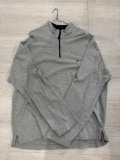 NAUTICA グレー ハーフジップ トレーナー