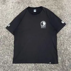 T&C タウン&カントリー Tシャツ 陰陽 袖裾シングルステッチ ブラック L 