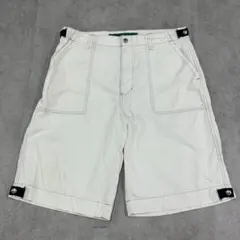 .*.様 トミージーンズ　ワイドパンツ　ハーフパンツ　古着　オフホワイト　W36