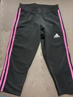 adidasスパッツM 黒/ピンク