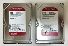 ウエスタンデジタル2TB WD20EFAX 2個セット