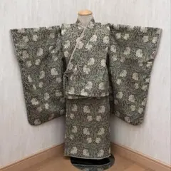七五三 男の子 被布 着物 ハンドメイド リメイク アンティーク着物 和