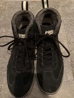Onitsuka Tiger ブラックハイカットスニーカー　23.5