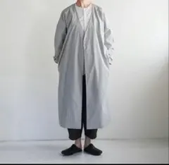MUYA Livery coatロング・グレーストライプのサムネイル