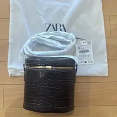 ZARA エンボスデザインハードバッグのサムネイル