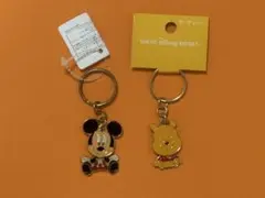 東京ディズニーリゾート ミッキー&プーさん キーホルダーセット
