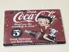 ベティ・ブープ コカ・コーラ レトロ ブリキ看板 インテリア